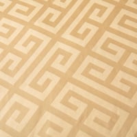 مفرش فندقي نمط هندسي يوناني مزدوج قطن بيج 500 غرزة...