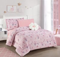 مفرش أطفال هوب شتوي وردي متعدد الألوان عدد القطع 5