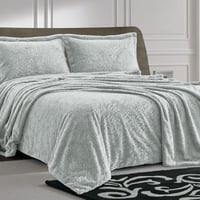 طقم بطانية مارينا فرو مزدوج تيفاني عدد القطع 4