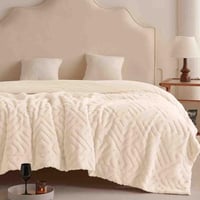 بطانية مونتريال خفيفة فرو مزدوج سكري مقاس 240 × 22...