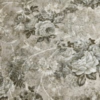 مفرش إشراق صيفي مزدوج قطن تنسل فاخر رصاصي برسومات...