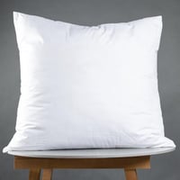 غطاء وسادة أبيض سادة مقاس 80x80 سم