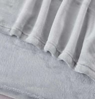 بطانية شتوي مخمل ناعم رصاصي فاتح..