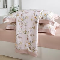 مفرش دينا صيفي مفرد ونص من التنسل الفاخر بلون أبيض...