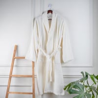 روب نداف - قطن 100% فاخر - تركي - كريمي عدد القطع...