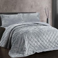 مفرش دايموند شتوي كوين مقاس230X200 سم فاخر مخمل رص...