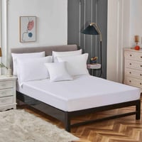 مفرش فندقي نداف قطن مقاس كوين 200x160 سم أبيض 250...