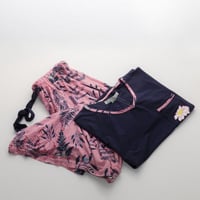 طقم بيجامة نسائية صيفية كحلي غامق