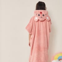 منشفة كابا أطفال ريفي بغطاء رأس مشمشي مخيوط عمر 6...