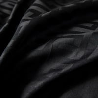 مفرش فندقي نمط هندسي يوناني مزدوج قطن أسود 500 غرز...