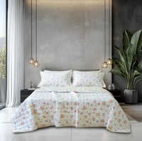 مفرش سمرلاند قطن 100% قطن خفيف مضغوط برسومات الزهو...