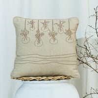 خدادية فيرونا تركي مربعة بحشوة كريمي برسومات الزهو...