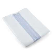 شرشف صلاة أبيض و رصاصي مقاس 160x70سم