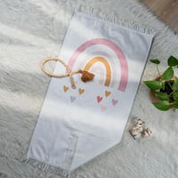 سجادة صلاة أطفال أبيض متعددة الالوان مقاس 50x90 سم