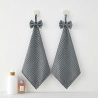 منشفة ريفي الفندقية وافل لليد رصاصي مقاس 30 × 30 س...