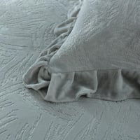 مفرش أماني شتوي فرو رصاصي