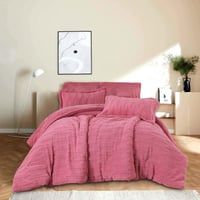 مفرش وعد شتوي فاخر مفرد ونص فرو موف عدد القطع 4