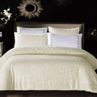 مفرش آلين صيفي جاكارد فاخر لون كريمي