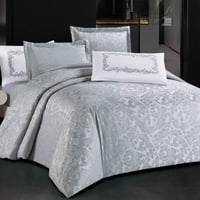 مفرش بايونسي صيفي جاكارد فاخر رصاصي