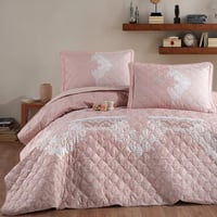 مفرش ليفور صيفي خفيف مضغوط قطن تركي مزدوج روز عدد...