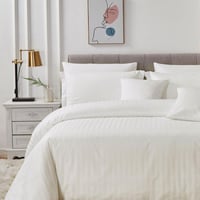 مفرش فندقي نداف قطن مقاس كوين 200x160 سم كريمي 250...