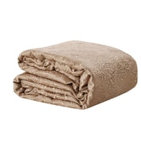 مفرش ليما مزدوج قطن جاكارد مطرز بيج عدد القطع 10