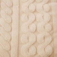 مفرش لينا مفرد ونص شتوي فاخر فرو كريمي عدد القطع 6