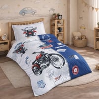 مفرش ليما أطفال فائق النعومة خفيف مفرد ونص أبيض مت...