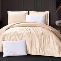 مفرش كايلي صيفي جاكارد فاخر بيج غامق