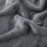 بطانية شتوي مخمل ناعم رصاصي غامق