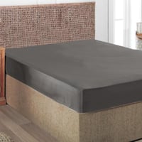 شرشف تركي صيفي رصاصي مطاط قطن