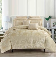 مفرش هدي شتوي كوين قطن فاخر بيج 4 قطع