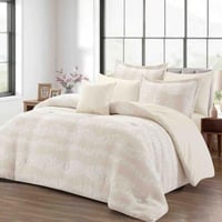 مفرش ويفي صيفي مقاس كوين 200X150 سم بيج كريمي عدد...