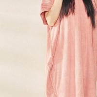 منشفة كابا مخيوط مشمشي ريفي بغطاء رأس