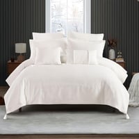 مفرش رولاند مزدوج قطن جاكارد أبيض عدد القطع 8