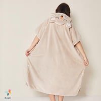 منشفة كابا أطفال ريفي بأزرار و غطاء رأس بيج طقطق ع...