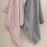 طقم أرواب استحمام ميركو قطن تركي وردي و رصاصي عدد...