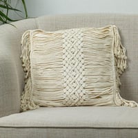 خدادية مربعة بحشوة كريمي 45 × 45 سم