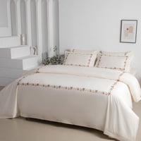 مفرش فهده فندقي فاخر كريمي مطرز