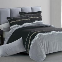 مفرش فلورانس شتوي مزدوج مخمل و فرو مطرز رصاصي و أس...