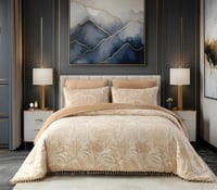 مفرش نجد شتوي فرو جاكارد بيج