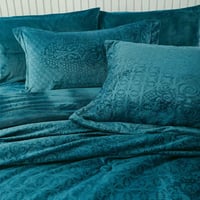 مفرش نارنج شتوي فاخر كوين مقاس 200X150 سم مخمل محف...