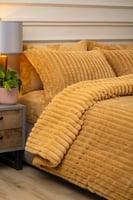 مفرش ليلي شتوي فاخر مزدوج فرو بيج عدد القطع 6