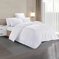 مفرش إلفين فندقي أبيض قطن 100% فاخر 600 غرزة A1 عد...