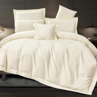 مفرش بابو مزدوج قطن فاخر لون سكري 300 غرزة عدد الق...