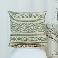 خدادية فيرونا تركي مربعة بحشوة كريمي و أخضر 45 × 4...