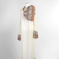 شرشف صلاة نسائي لون لؤلؤي