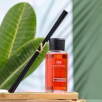 فواحة عطر بالأعواد في حامل زجاجي برائحة إيرلي غراي