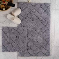 طقم دعاسة أرضية فيانا تركي فرو رصاصي عدد القطع 2