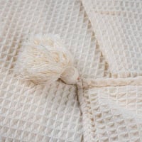 بطانية تيفولي وافل خفيفة صيفي مفرد بيج مقاس 150x12...